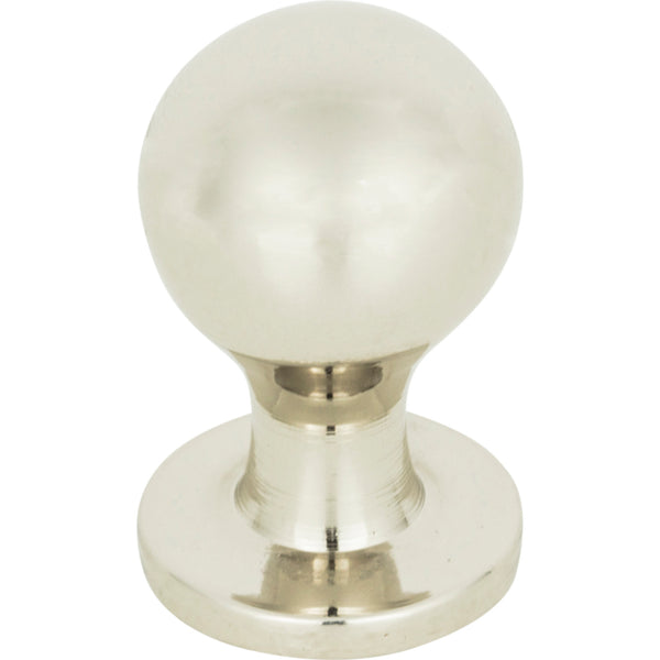 Nipple Knob 3/4 Inch Polished Nickel