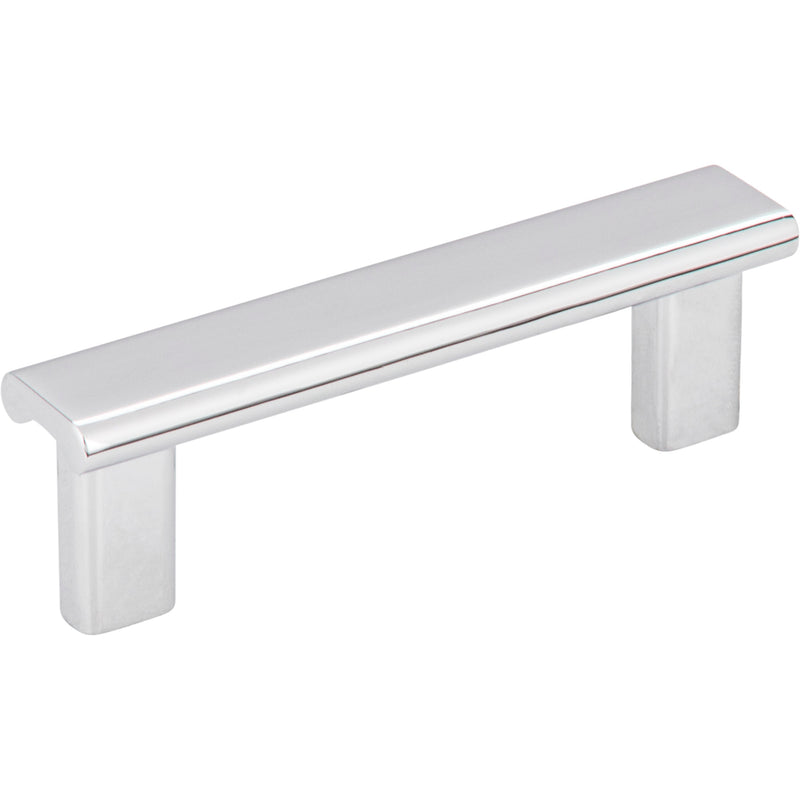 3" Center-to-Center Polished Chrome Square Park Cabinet Pull