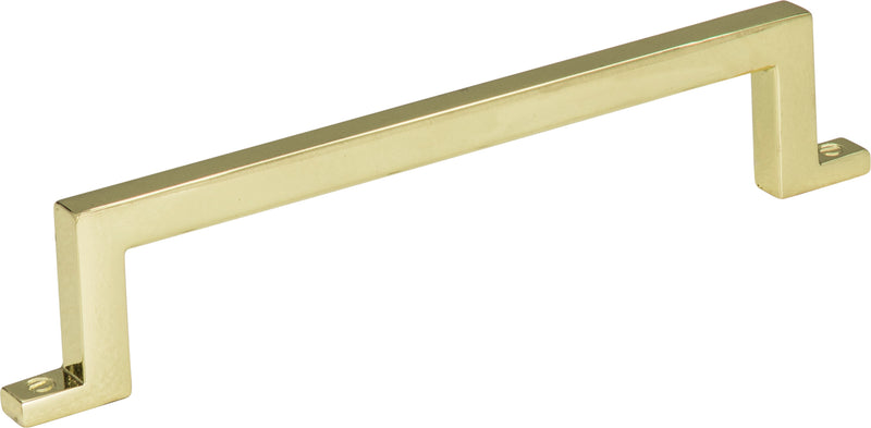 Campaign Bar Pull 5 1/16 Inch (c-c) Polished Brass