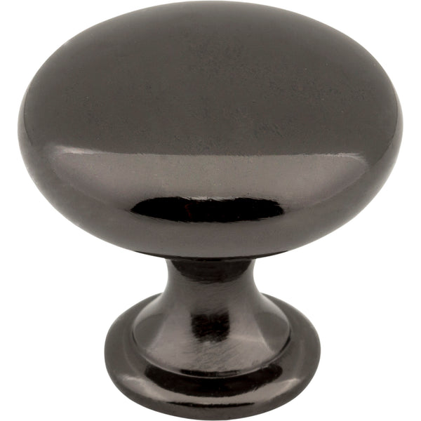 1-3/16" Diameter Black Nickel Madison Cabinet Mushroom Knob