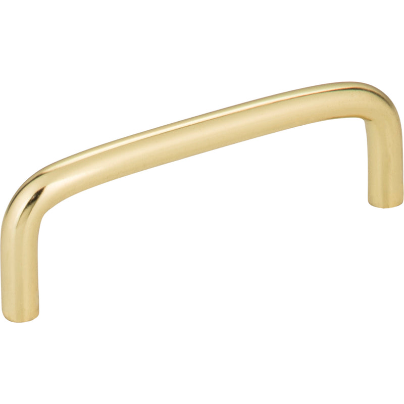 3-1/2" Center-to-Center Polished Brass Torino Cabinet Wire Pull