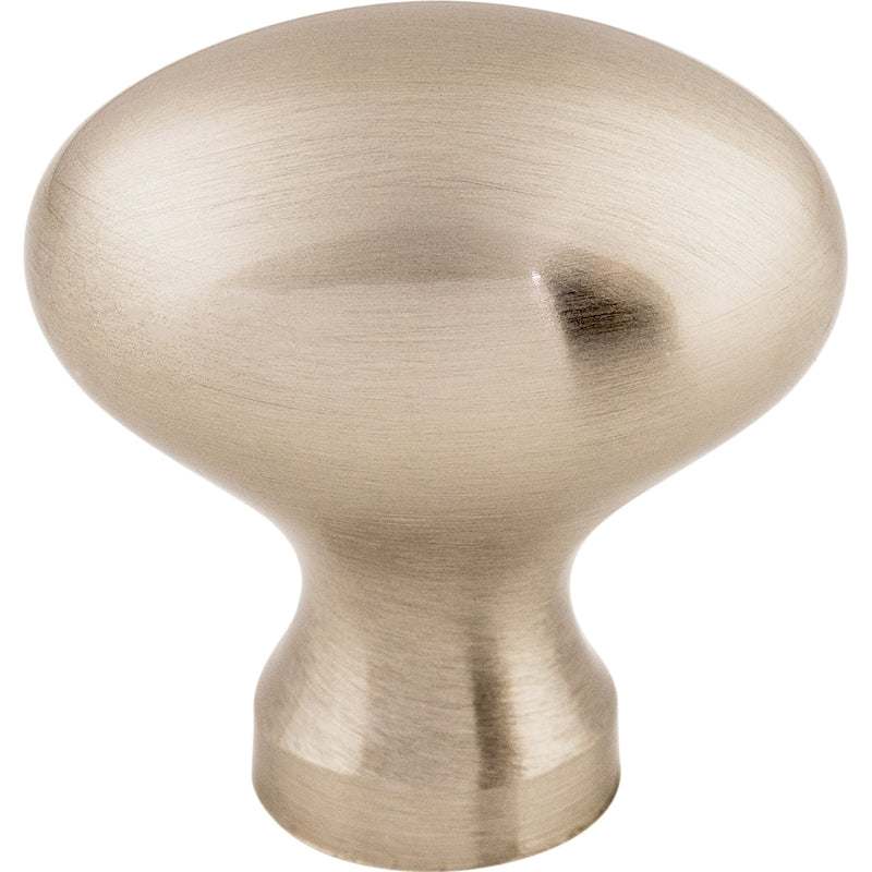 Egg Knob 1 1/4 Inch Brushed Satin Nickel