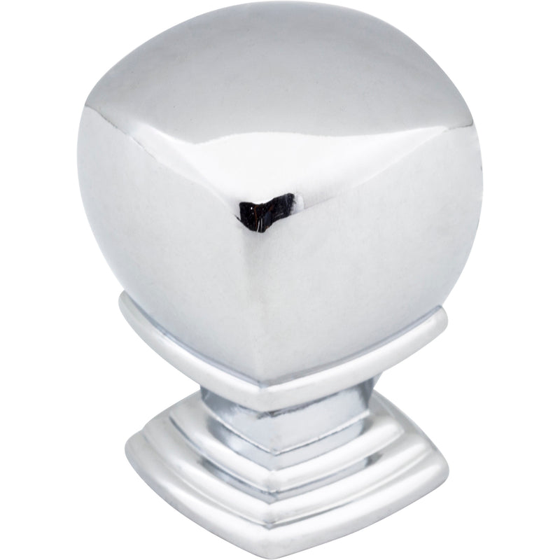 1" Overall Length  Polished Chrome Katharine Cabinet Knob