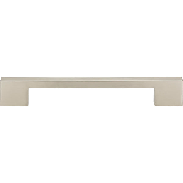 Thin Square Pull 7 9/16 Inch (c-c) Brushed Nickel