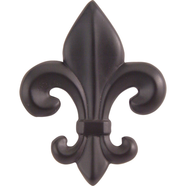 Fleur de lys Knob 2 1/4 Inch Aged Bronze