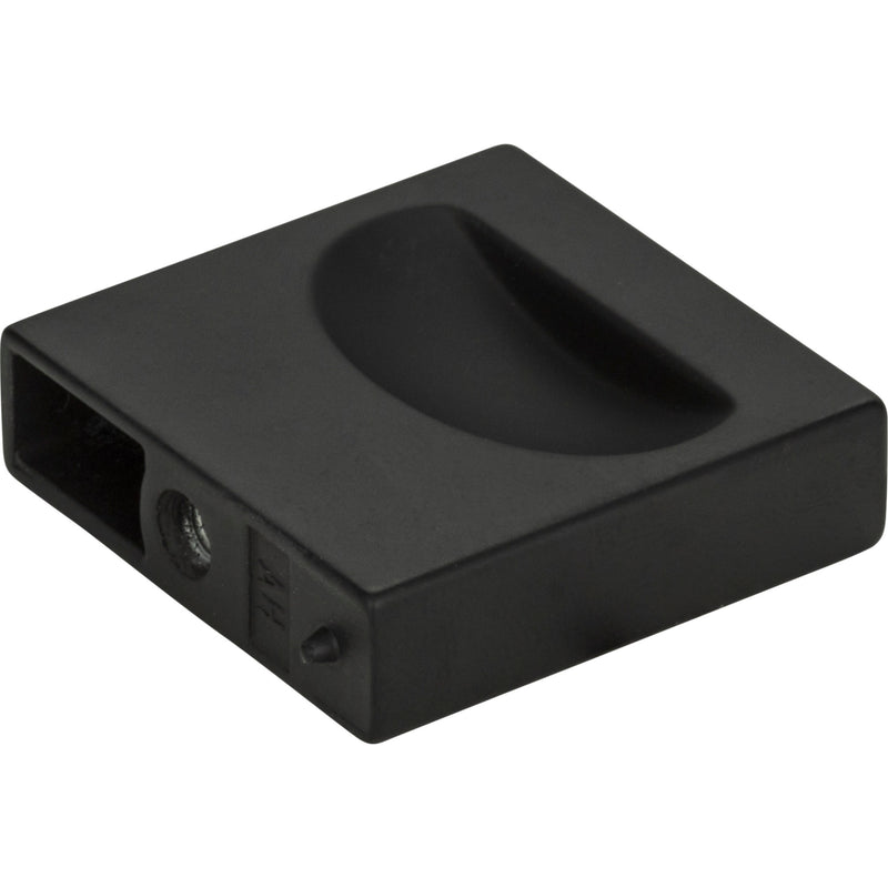 Thin Square Knob 1 1/4 Inch Matte Black