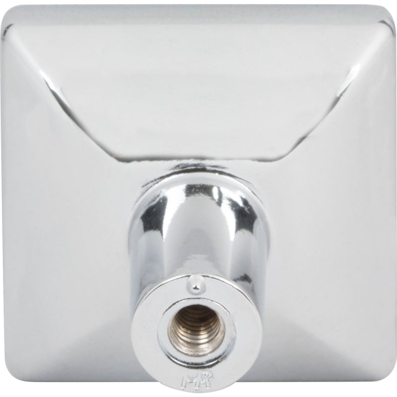 1-1/4" Overall Length Polished Chrome Walker 1 Square Knob