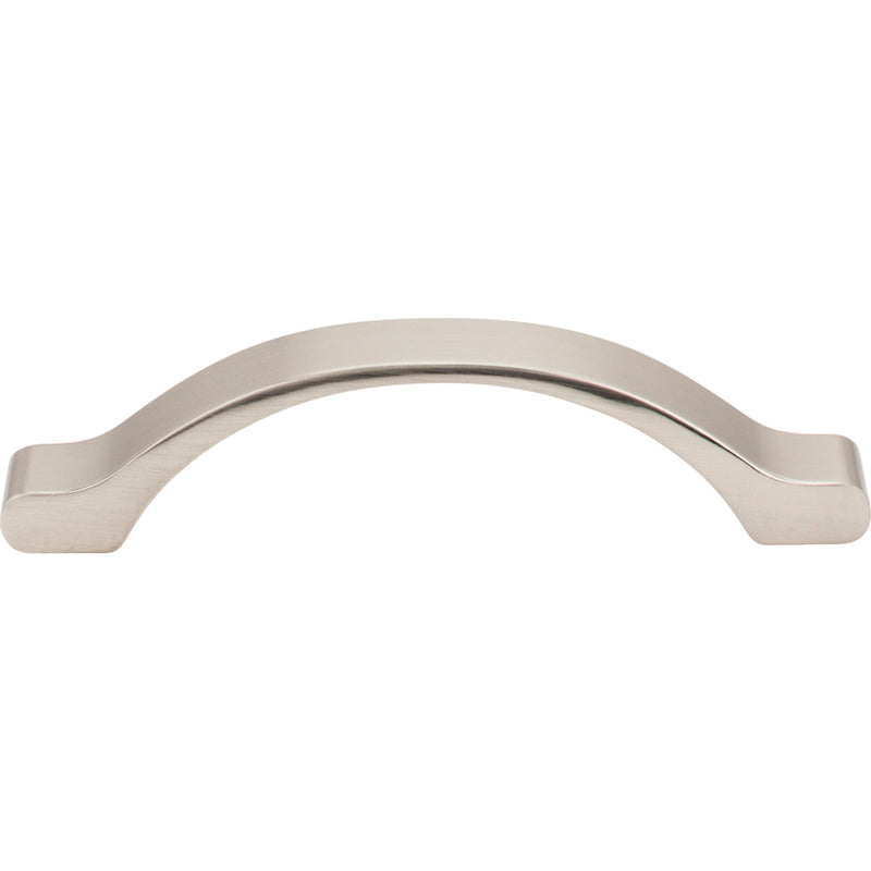 96 mm Center-to-Center Satin Nickel Arched Seaver Cabinet Pull