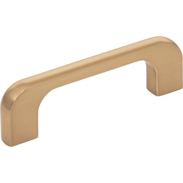 3" Center-to-Center Satin Bronze Alvar Cabinet Pull