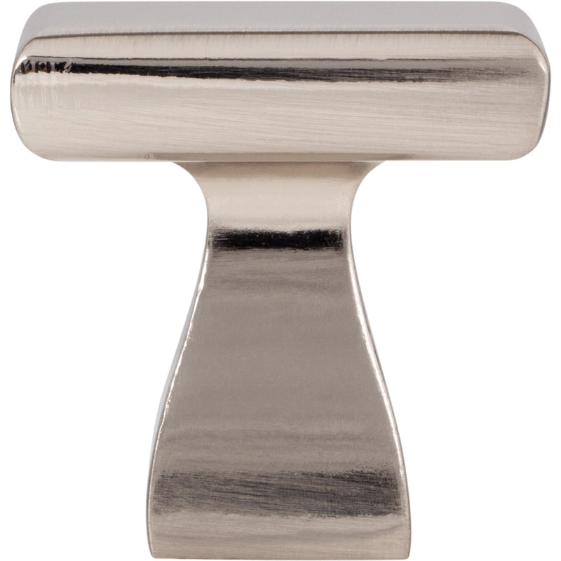 1" Overall Length Satin Nickel Square Hadly Cabinet Knob