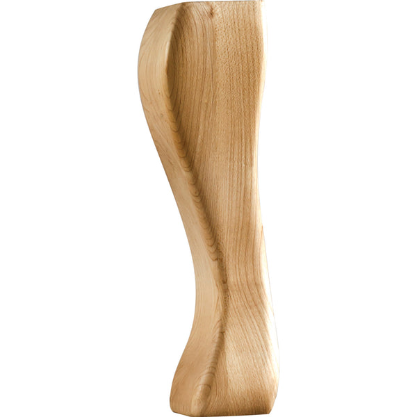 2-1/4" W x 2-1/4" D x 8" H Maple Traditional Leg