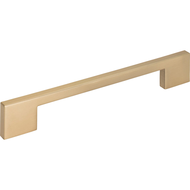 Thin Square Pull 7 9/16 Inch (c-c) Champagne