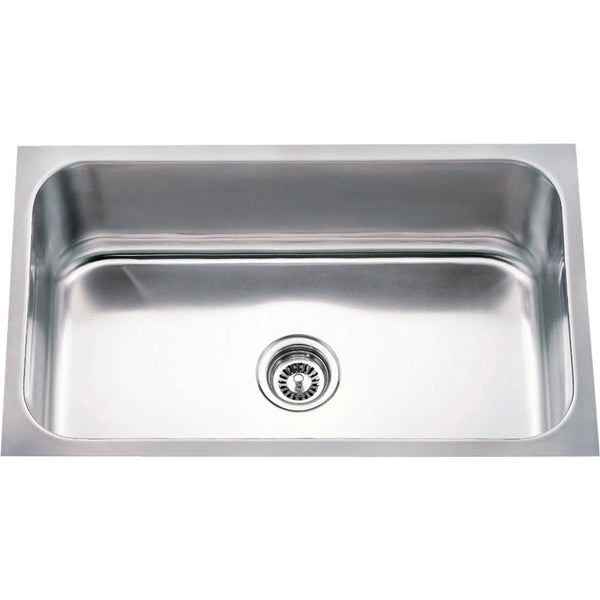 868:  30" L x 18" W x 9" D Undermount 18 Gauge Stainless Steel Single Bowl Sink