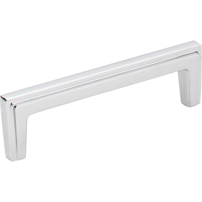 96 mm Center-to-Center Polished Chrome Lexa Cabinet Pull