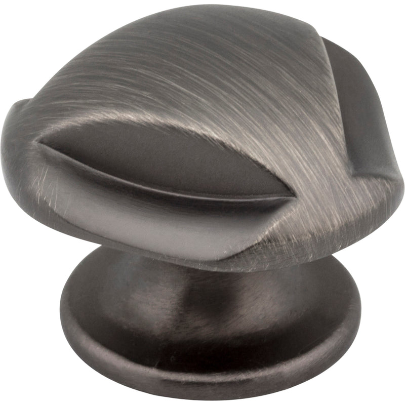 1-5/16" Overall Length Brushed Pewter Chesapeake Cabinet Knob