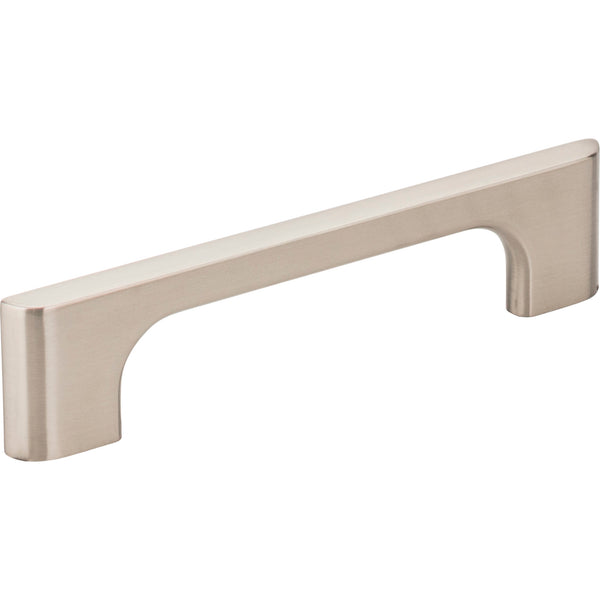 96 mm Center-to-Center Satin Nickel Asymmetrical Leyton Cabinet Pull