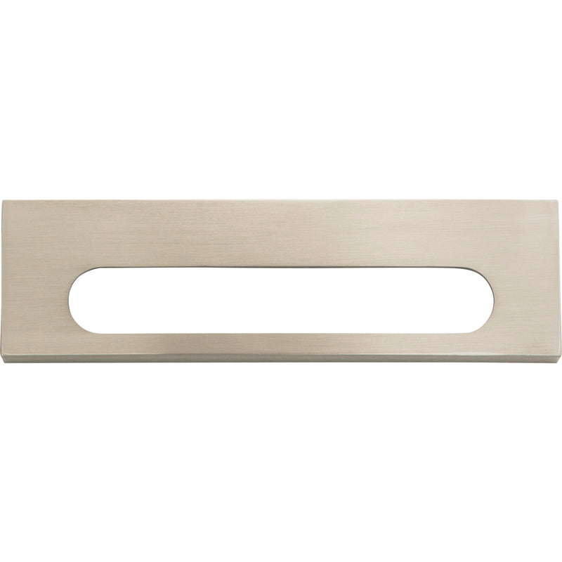 Modern Square Edge Tab Pull 5 1/16 Inch (c-c) Brushed Nickel