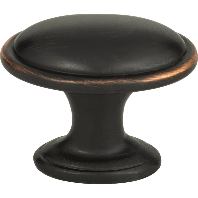 Austen Oval Knob 1 5/16 Inch Venetian Bronze