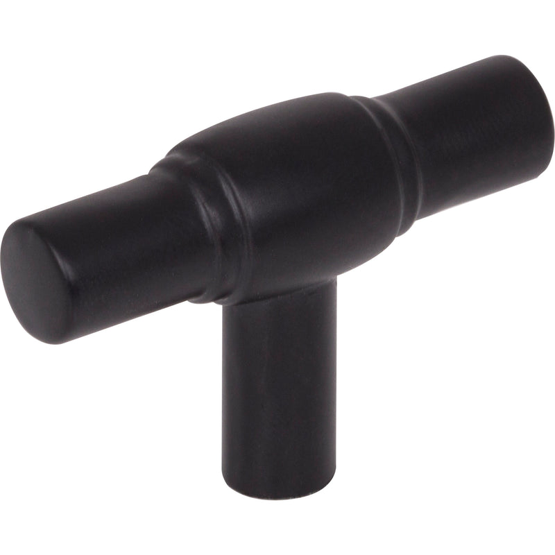 2" Matte Black Hayworth Cabinet "T" Knob