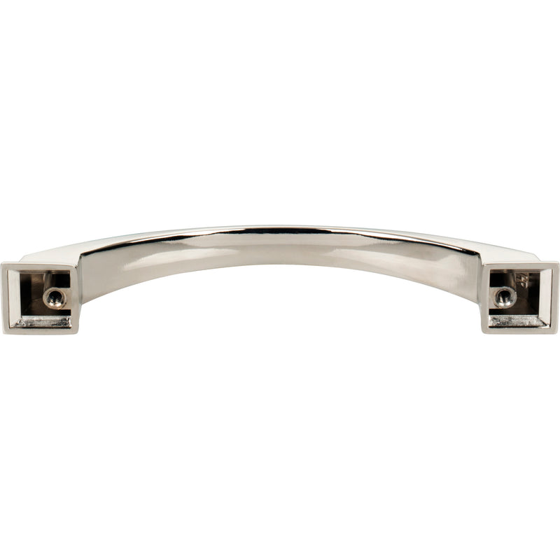 128 mm Center-to-Center Polished Nickel Arched Roman Cabinet Pull