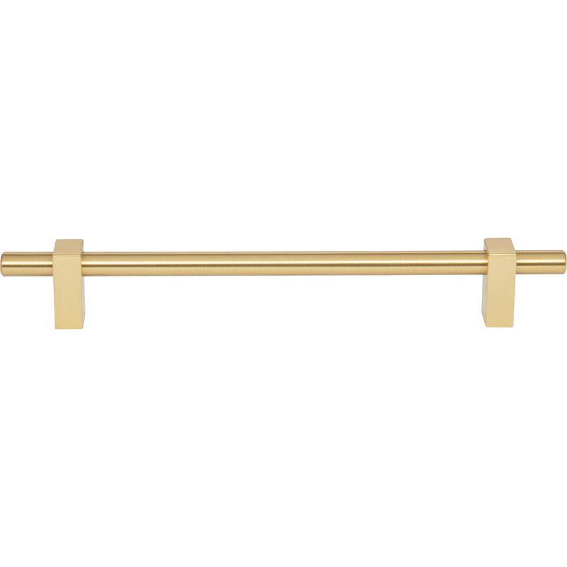 192 mm Center-to-Center Brushed Gold Larkin Cabinet Bar Pull