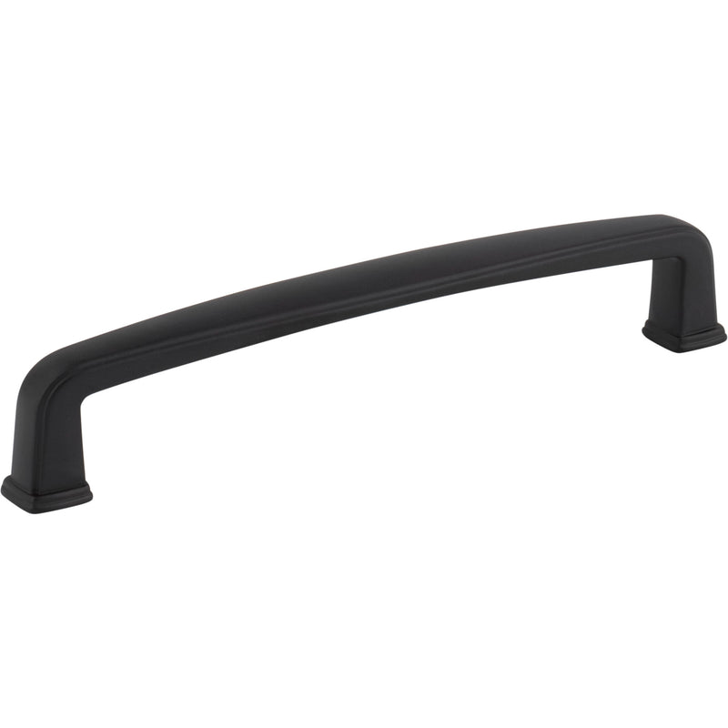 128 mm Center-to-Center Matte Black Square Milan 1 Cabinet Pull