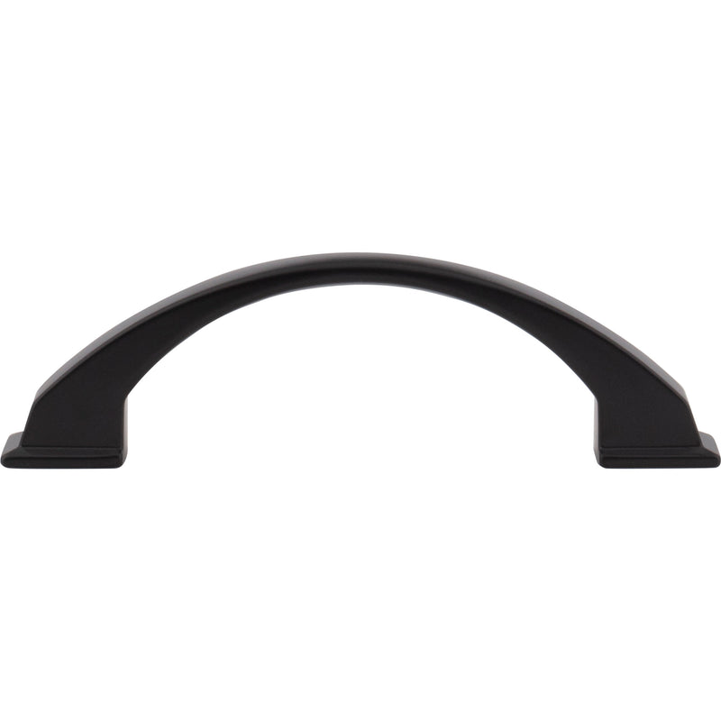 96 mm Center-to-Center Matte Black Arched Roman Cabinet Pull