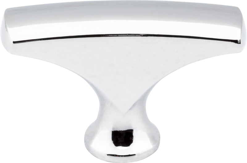 1-5/8" Overall Length Polished Chrome Aiden Cabinet "T" Knob