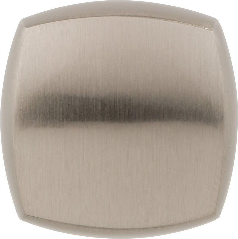 1-1/8" Overall Length Satin Nickel Square Audrey Cabinet Knob