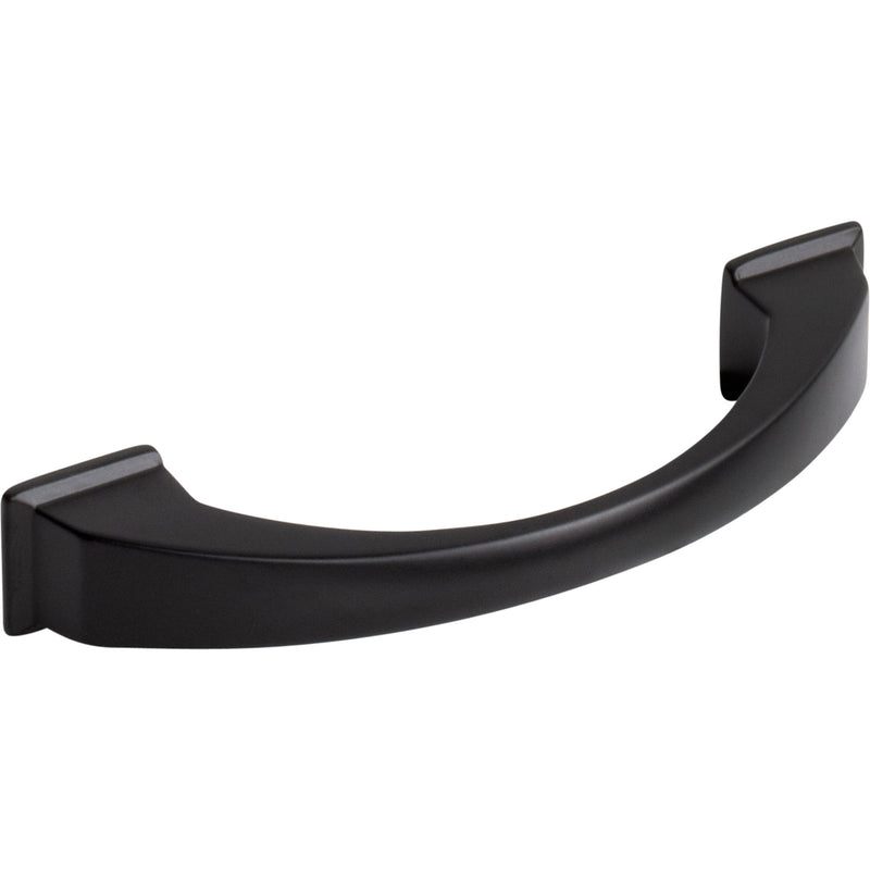 96 mm Center-to-Center Matte Black Arched Roman Cabinet Pull