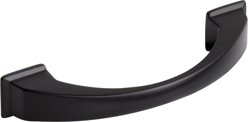 96 mm Center-to-Center Matte Black Arched Roman Cabinet Pull