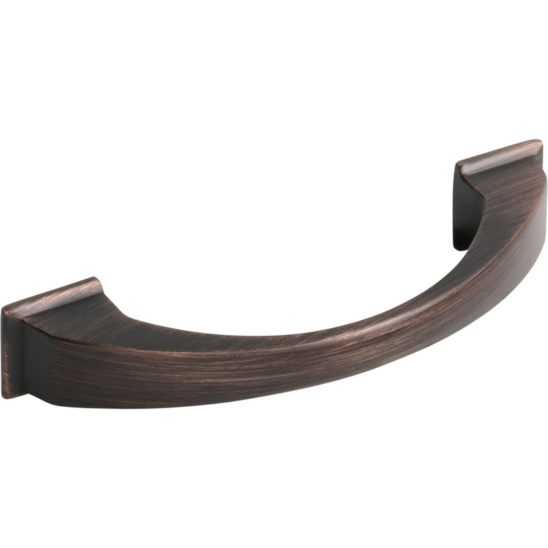 96 mm Center-to-Center Brushed Oil Rubbed Bronze Arched Roman Cabinet Pull