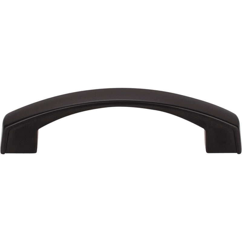 96 mm Center-to-Center Matte Black Merrick Cabinet Pull