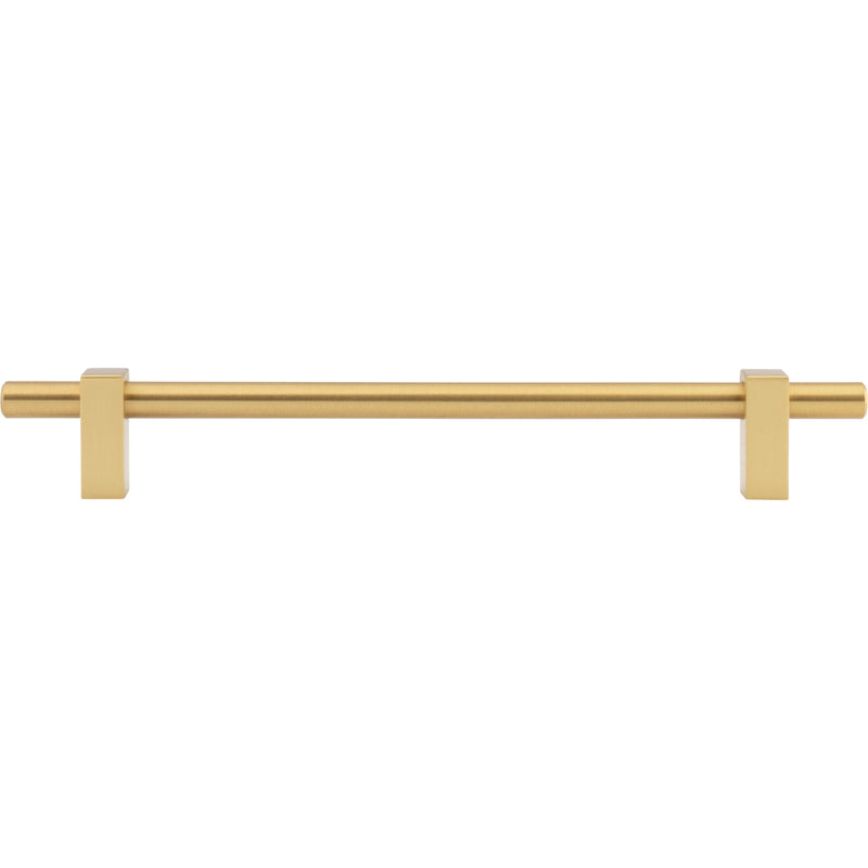 192 mm Center-to-Center Brushed Gold Larkin Cabinet Bar Pull