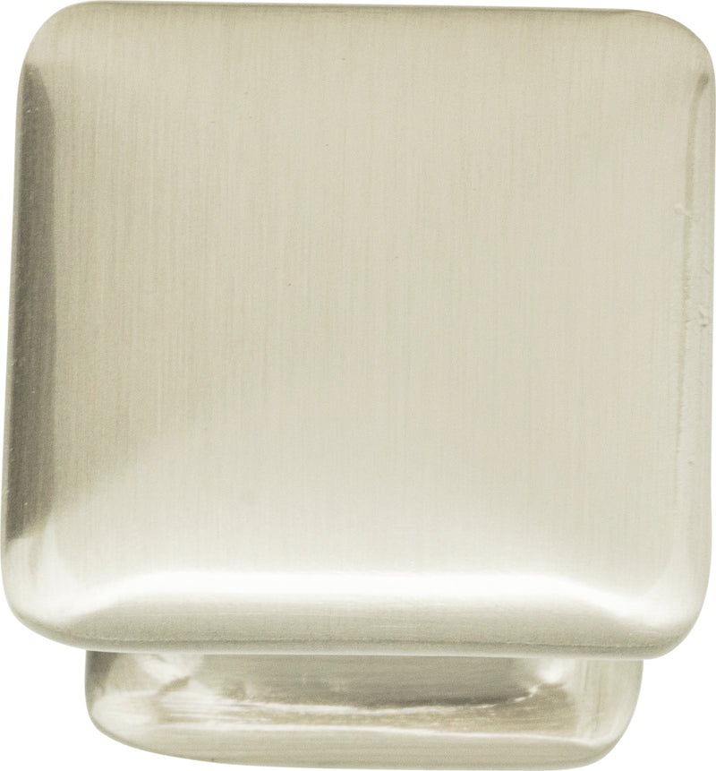 Alcott Square Knob 1 1/4 Inch Brushed Nickel