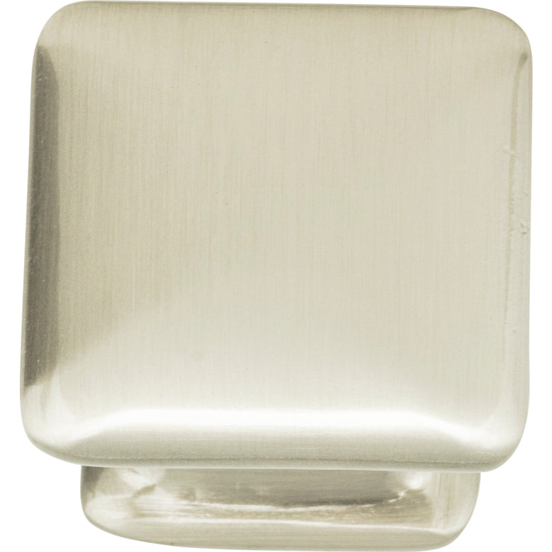 Alcott Square Knob 1 1/4 Inch Brushed Nickel