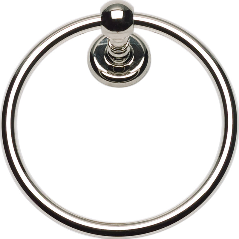 Emma Bath Towel Ring  Polished Nickel