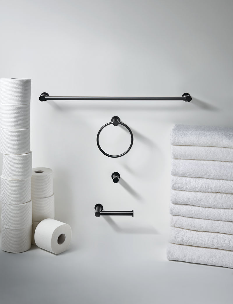 Hopewell Bath Towel Bar 30 Inch Single Polished Nickel