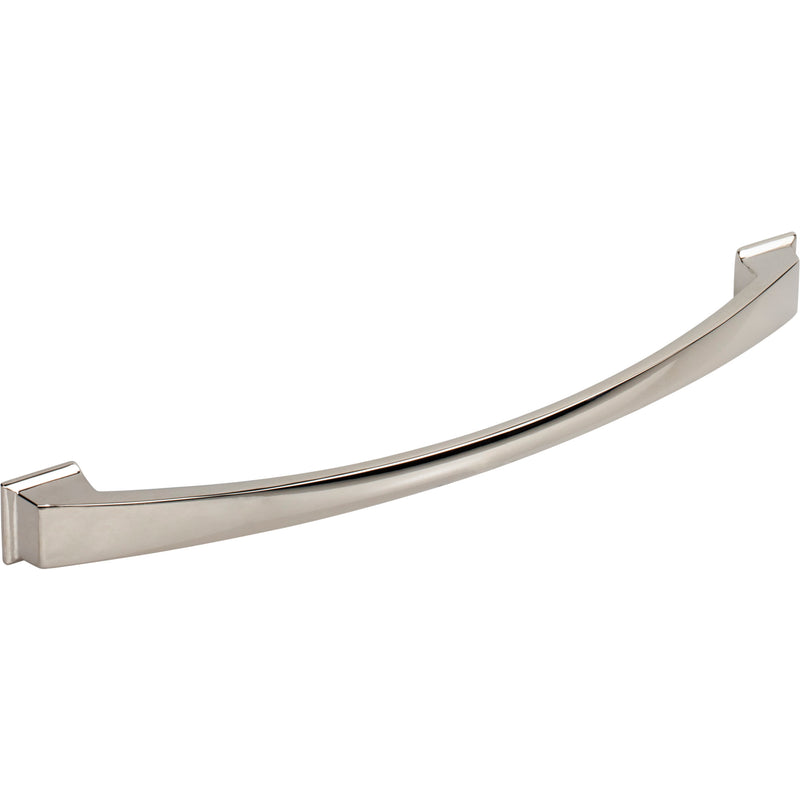 224 mm Center-to-Center Polished Nickel Arched Roman Cabinet Pull