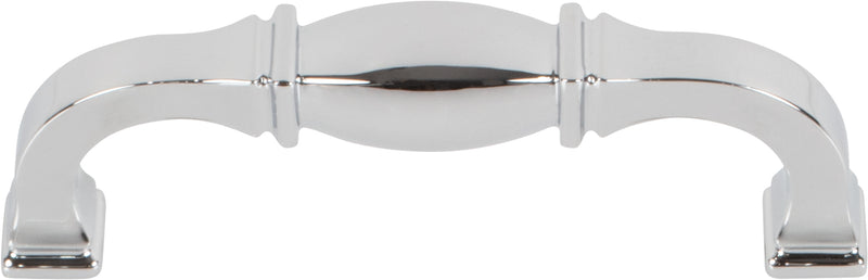 96 mm Center-to-Center Polished Chrome Audrey Cabinet Pull