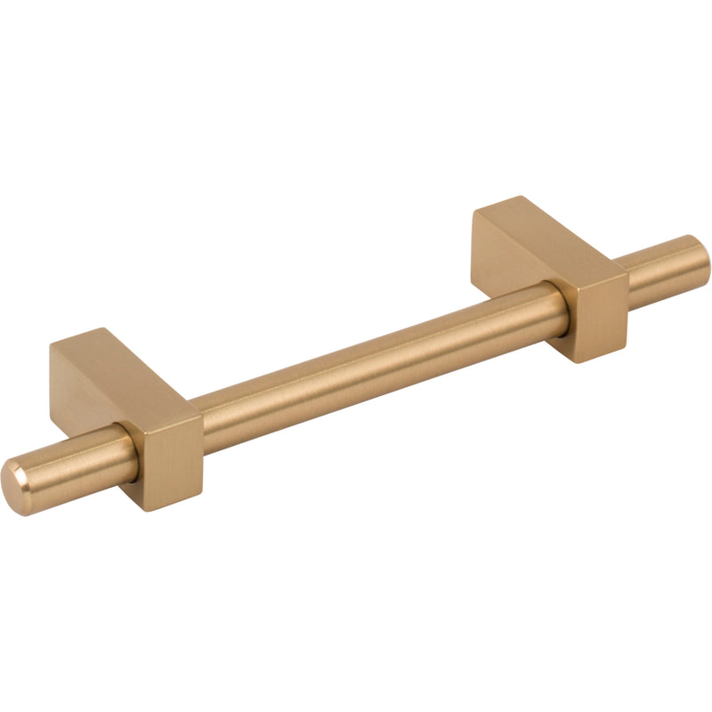 96 mm Center-to-Center Satin Bronze Larkin Cabinet Bar Pull