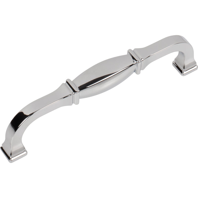 128 mm Center-to-Center Polished Chrome Audrey Cabinet Pull