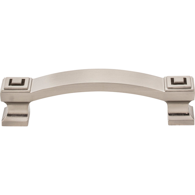 96 mm Center-to-Center Satin Nickel Square Delmar Cabinet Pull