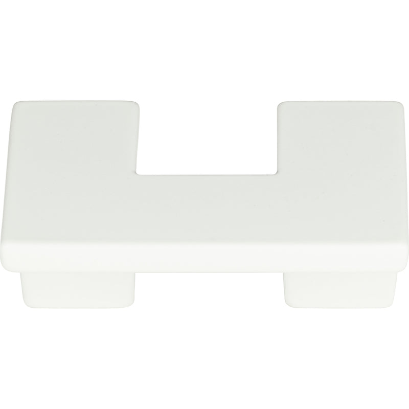 U Turn Knob 1 1/4 Inch (c-c) High White Gloss