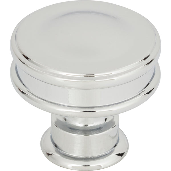 Oskar Knob 1 1/4 Inch Polished Chrome