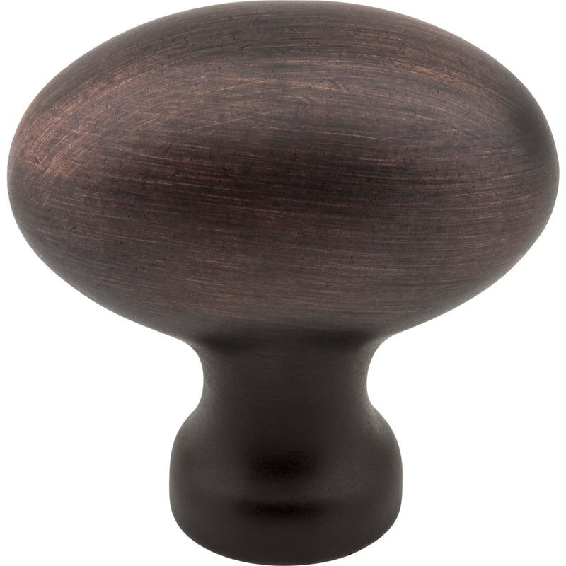 1-9/16" Overall Length Brushed Oil Rubbed Bronze Football Lyon Cabinet Knob