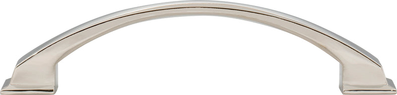 128 mm Center-to-Center Polished Nickel Arched Roman Cabinet Pull