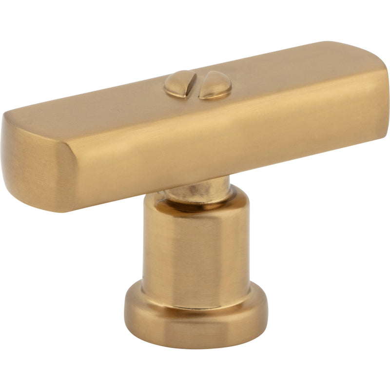 Everitt T-Knob 2 Inch Warm Brass