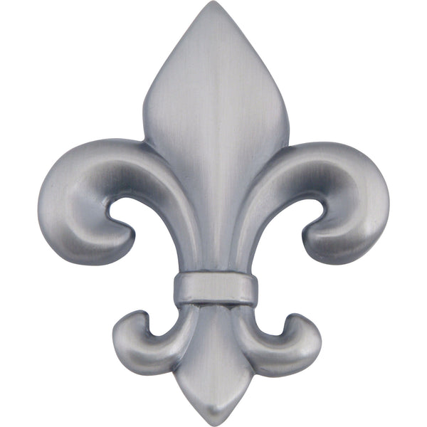 Fleur de lys Knob 2 1/4 Inch Pewter