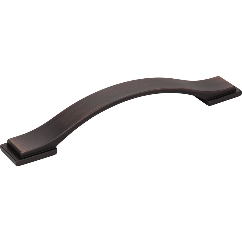 128 mm Center-to-Center Brushed Oil Rubbed Bronze Strap Mirada Cabinet Pull